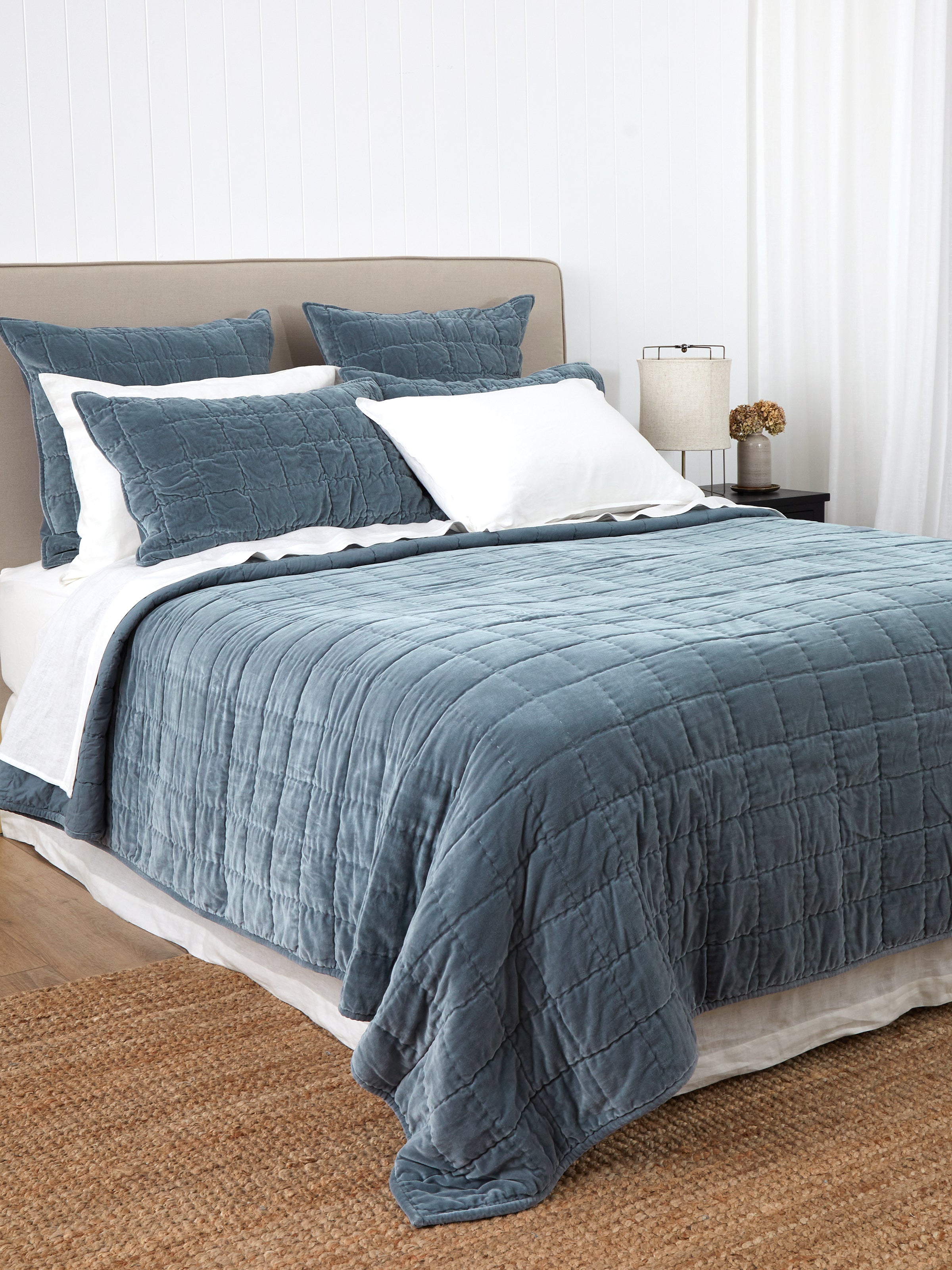Belvedere Velvet Quilt | Haze-3