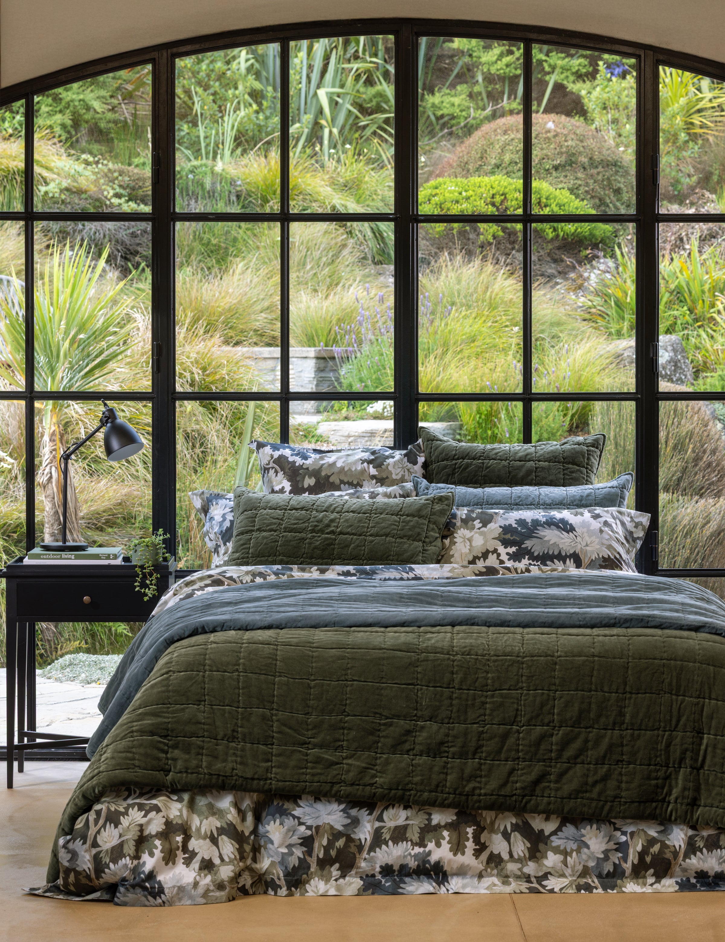 Belvedere Velvet Quilt | Haze-5