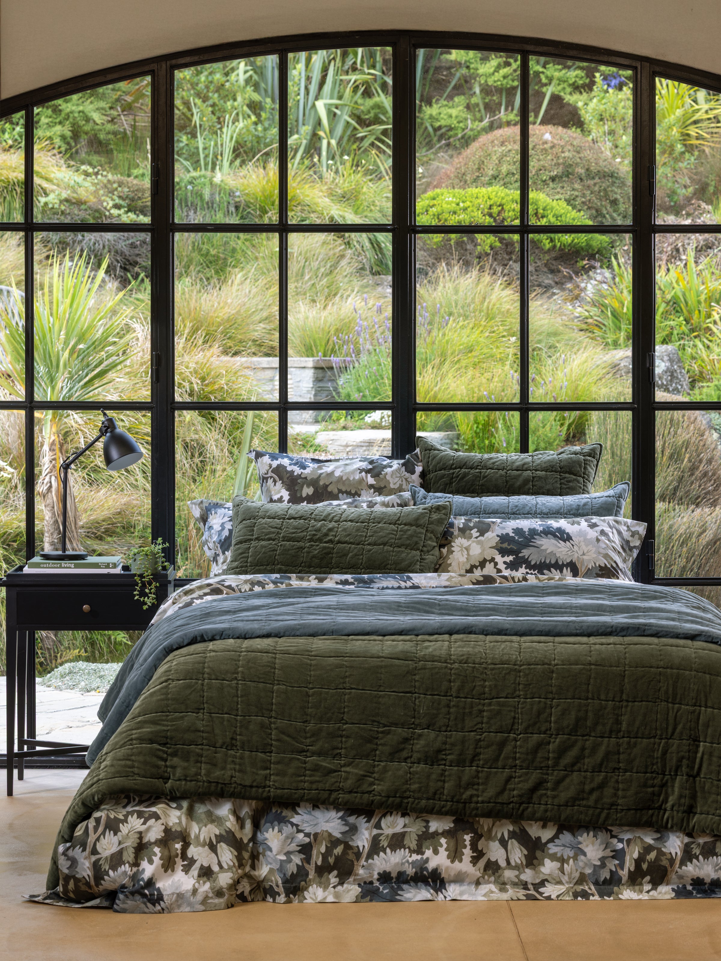 Belvedere Velvet Quilt | Haze-5