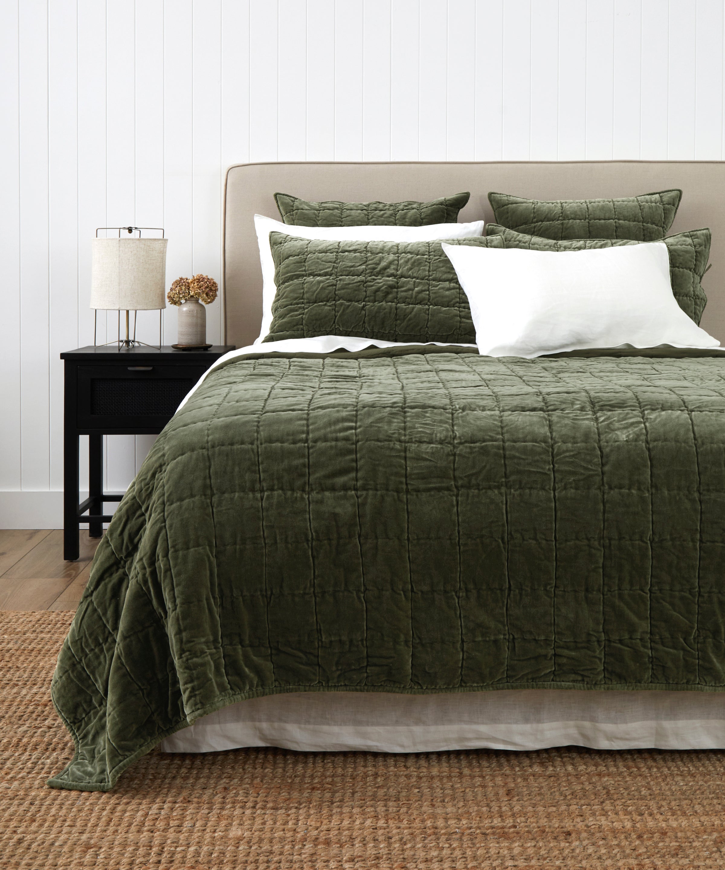 Belvedere Velvet Quilt | Willow-1