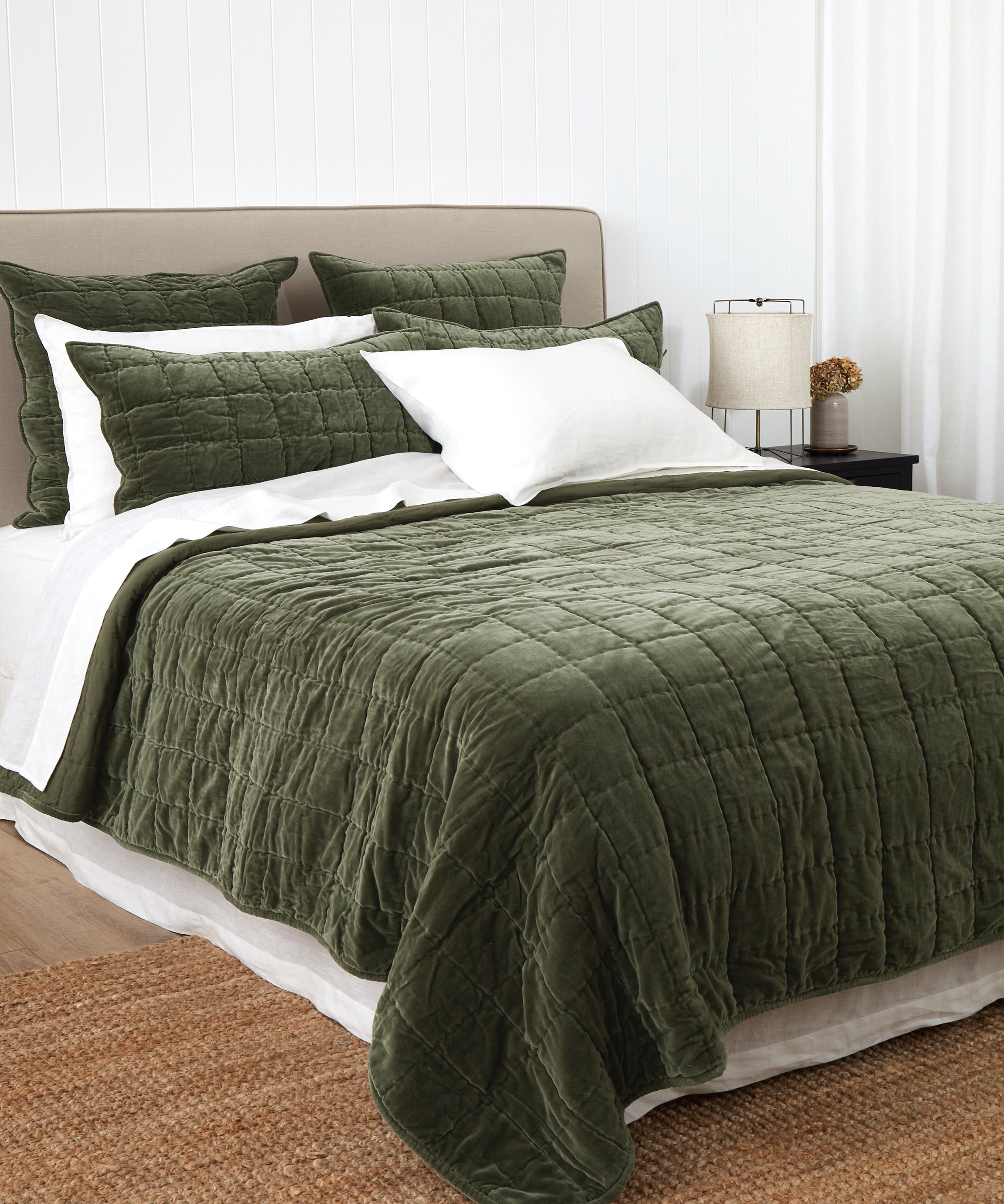 Belvedere Velvet Quilt | Willow-3