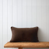 Belvedere Velvet Rectangle Cushion Cover | Cocoa-1