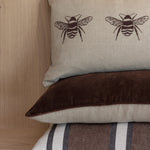 Belvedere Velvet Rectangle Cushion Cover | Cocoa-2