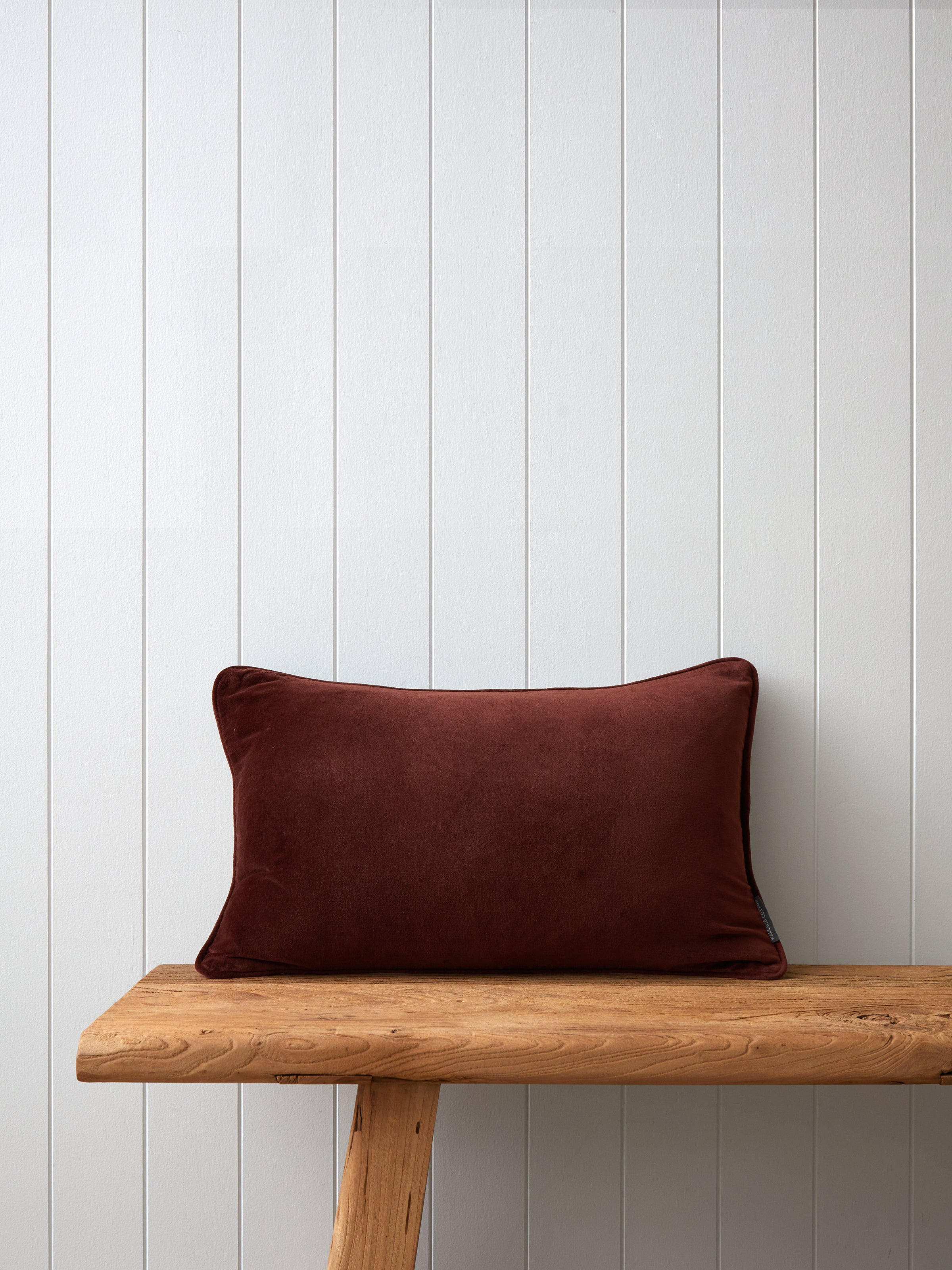 Belvedere Velvet Rectangle Cushion Cover | Merlot-1