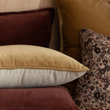 Belvedere Velvet Rectangle Cushion Cover | Merlot-2