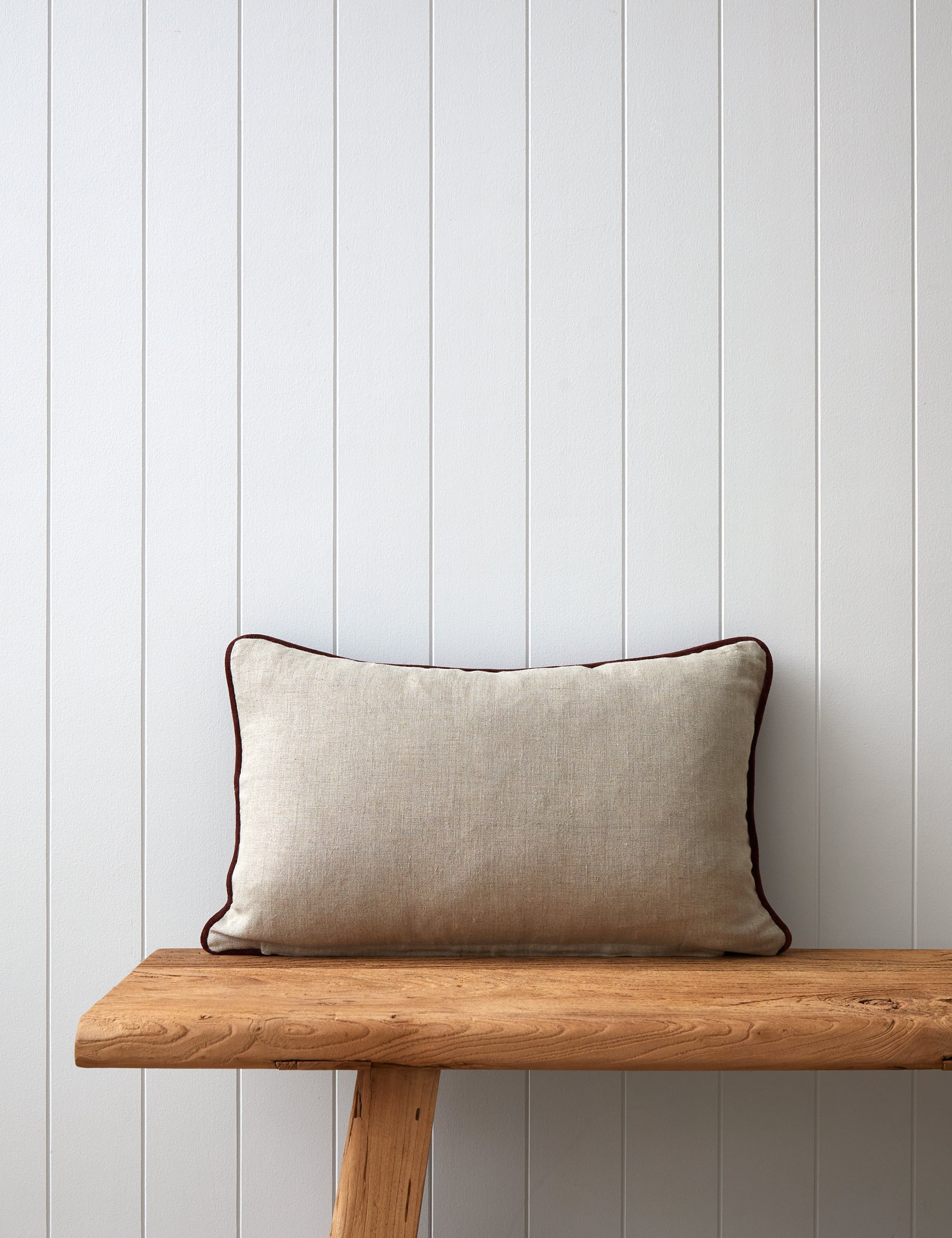 Belvedere Velvet Rectangle Cushion Cover | Merlot-3