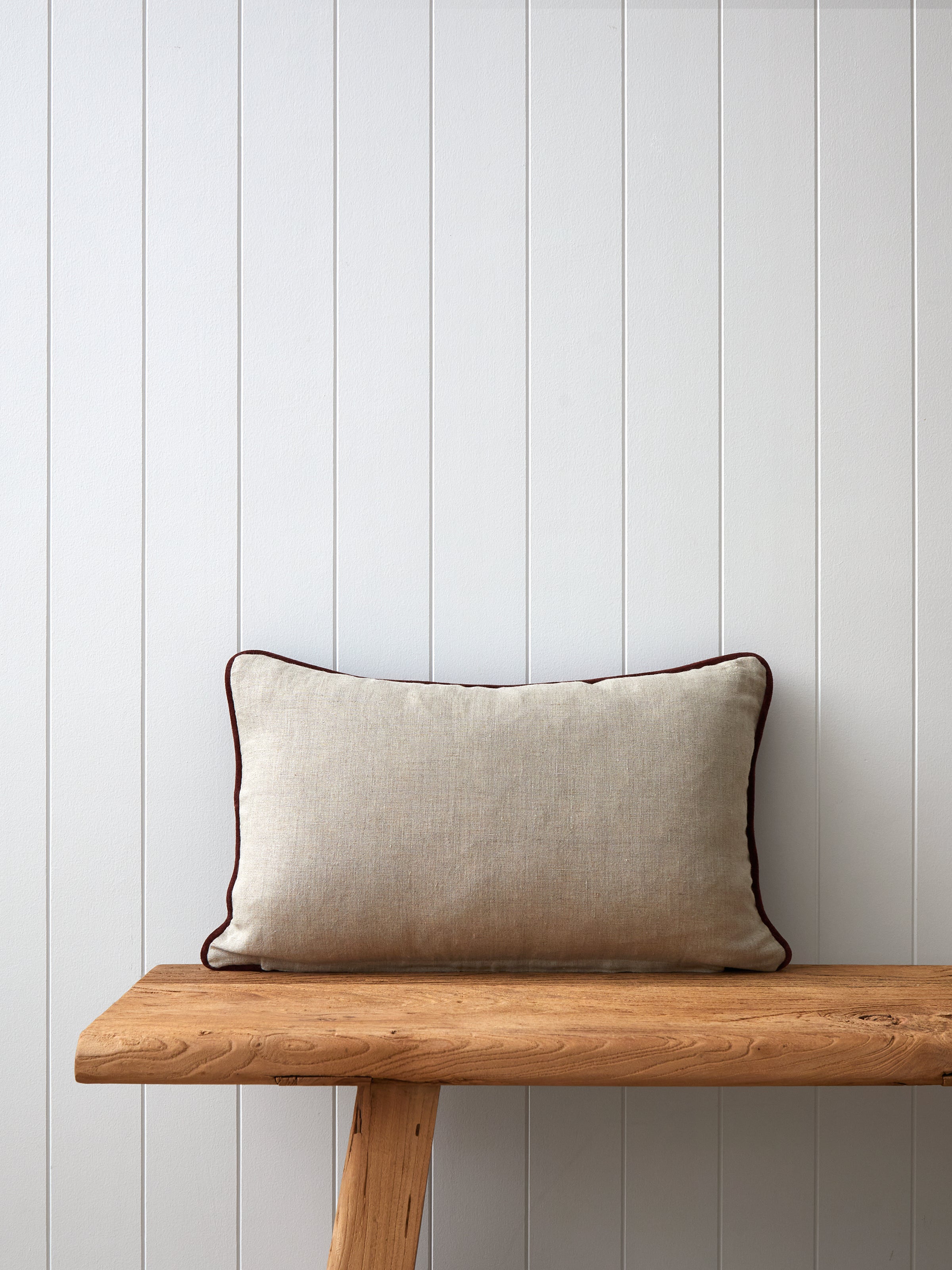 Belvedere Velvet Rectangle Cushion Cover | Merlot-3