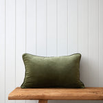 Belvedere Velvet Rectangle Cushion Cover | Willow-1