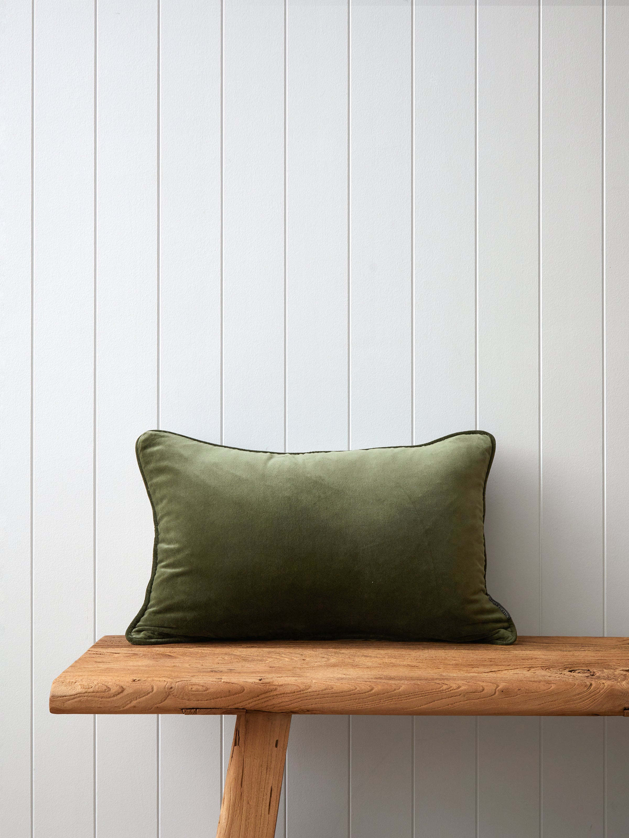 Belvedere Velvet Rectangle Cushion Cover | Willow-1