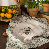 Botanical Bee Linen Tea Towel | Multi-3