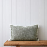 Breeze Rectangle Cushion Cover | Sage-1