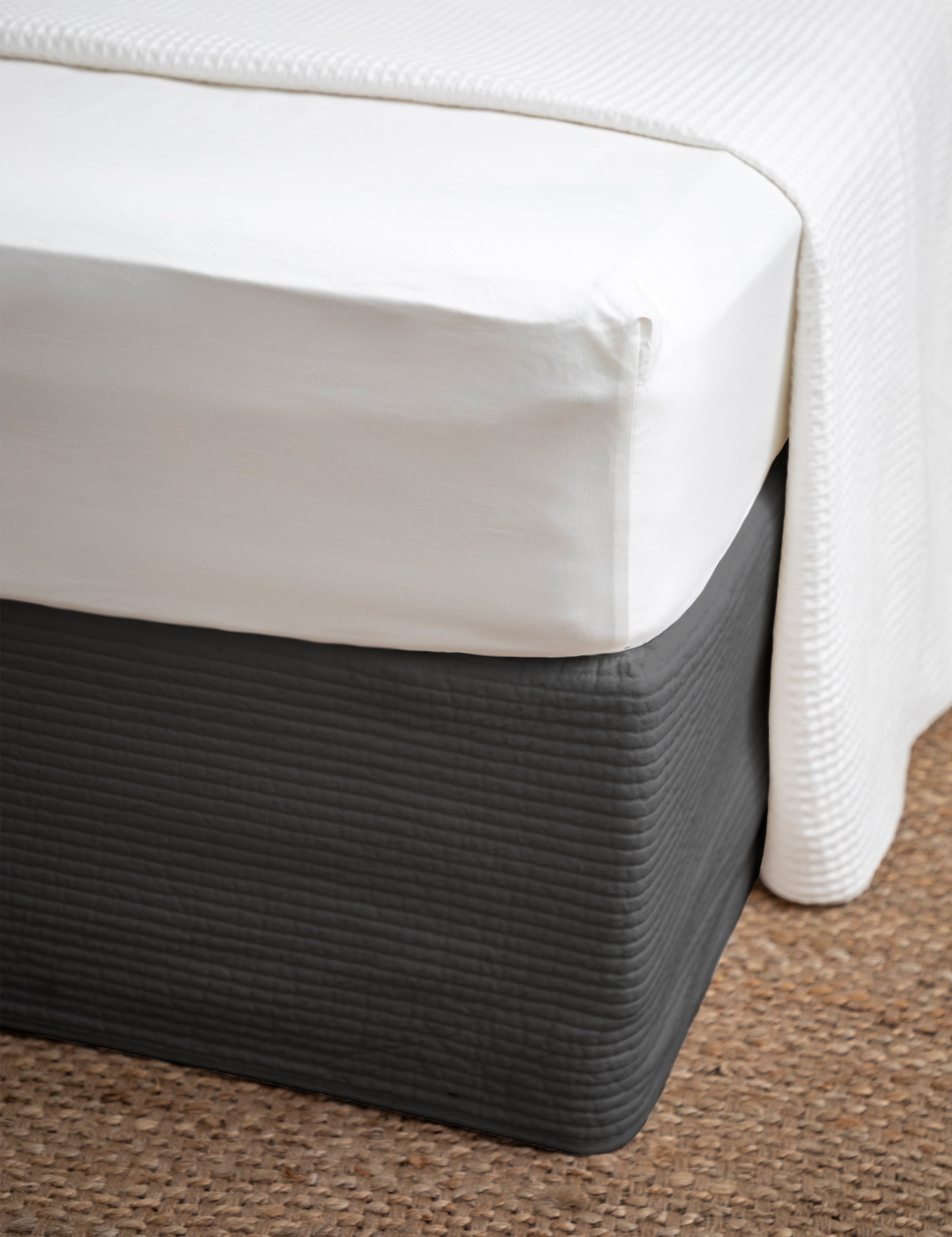 Bungalow Bed Skirt | Midnight Grey-1