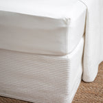 Bungalow Long Single Bed Skirt | White-1