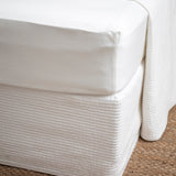 Bungalow Long Single Bed Skirt | White-1