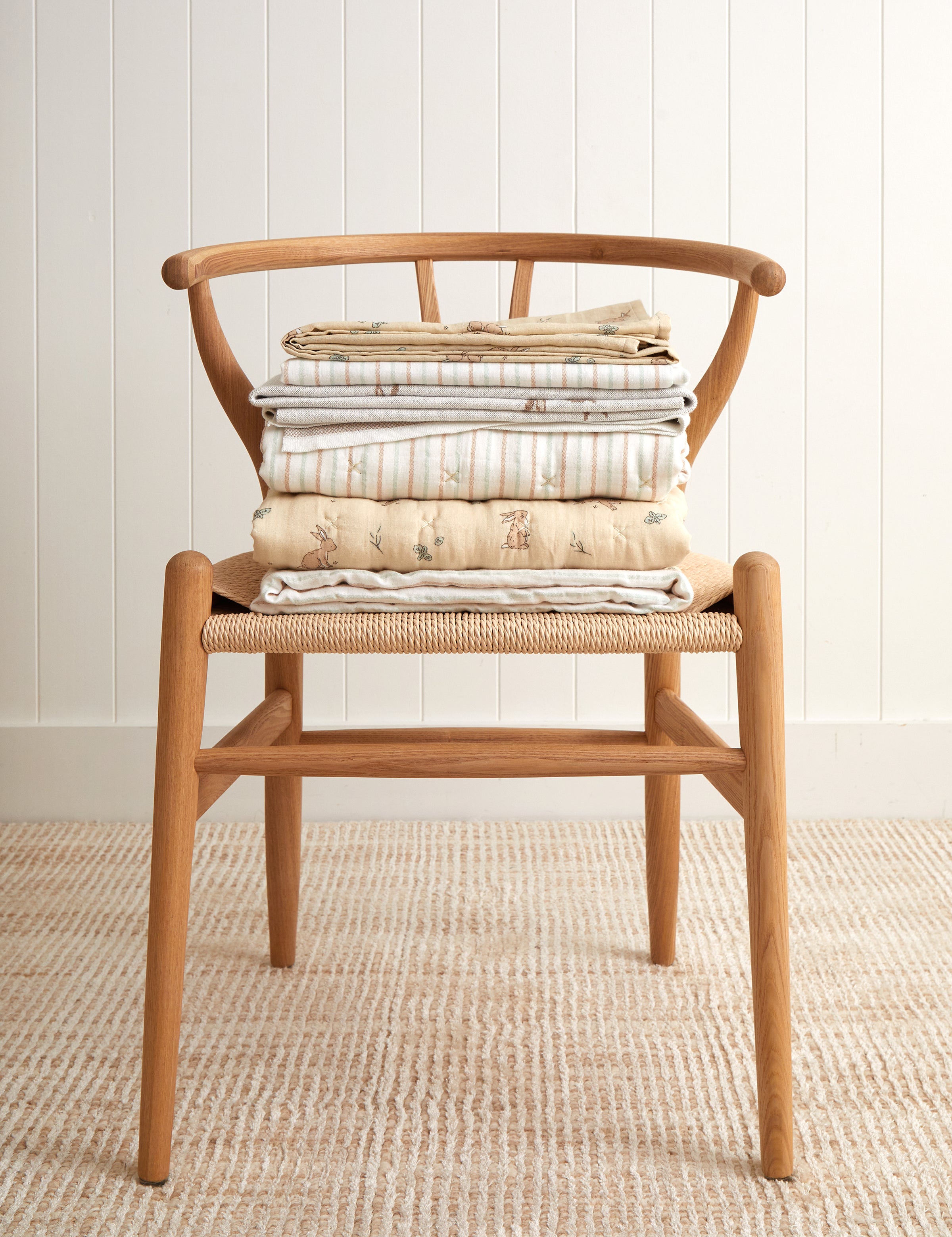 Bunny Lane Muslin Cot Fitted Sheet | Multi-4