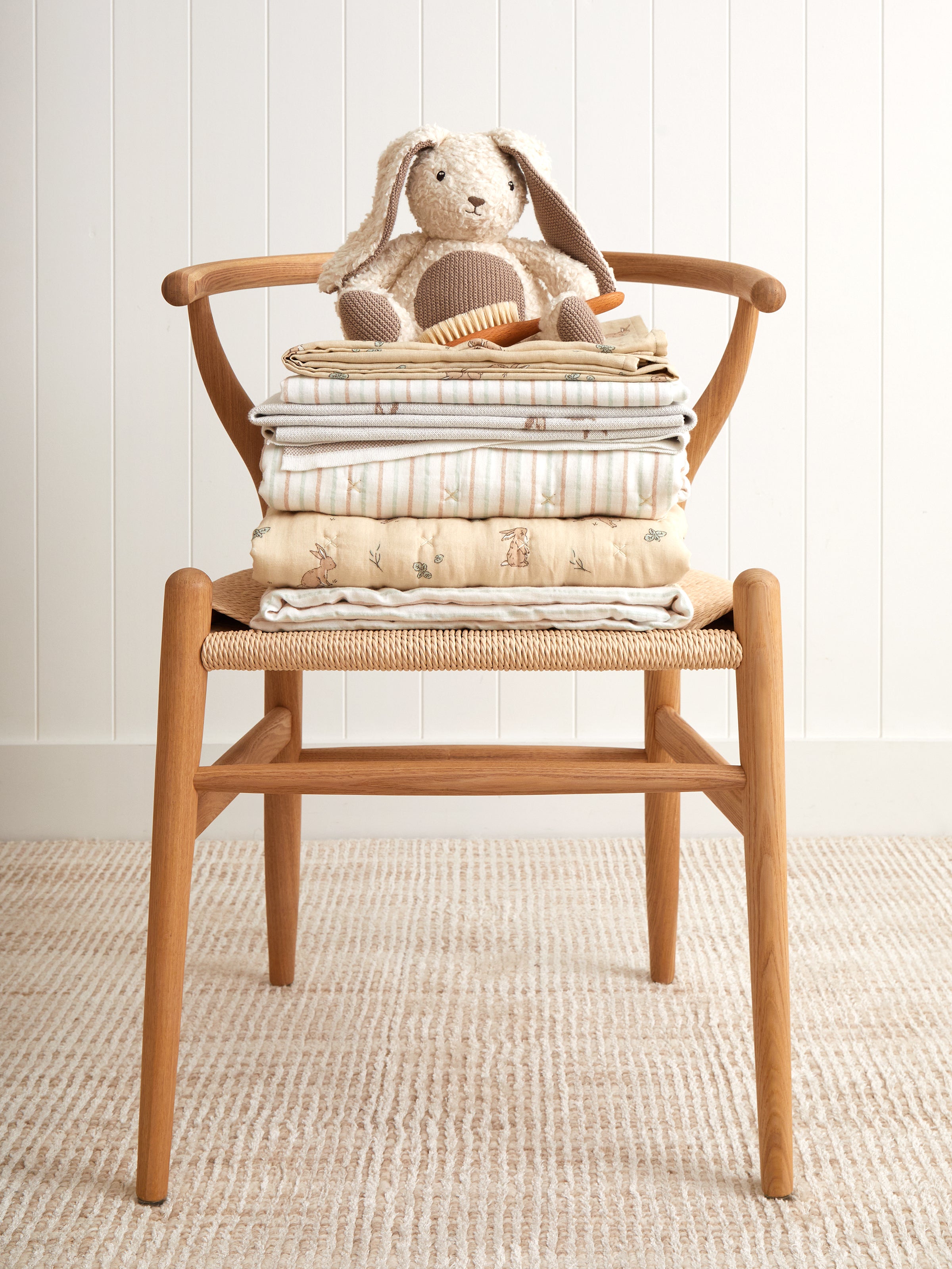 Bunny Lane Muslin Washcloths Set of 2 | Multi-2