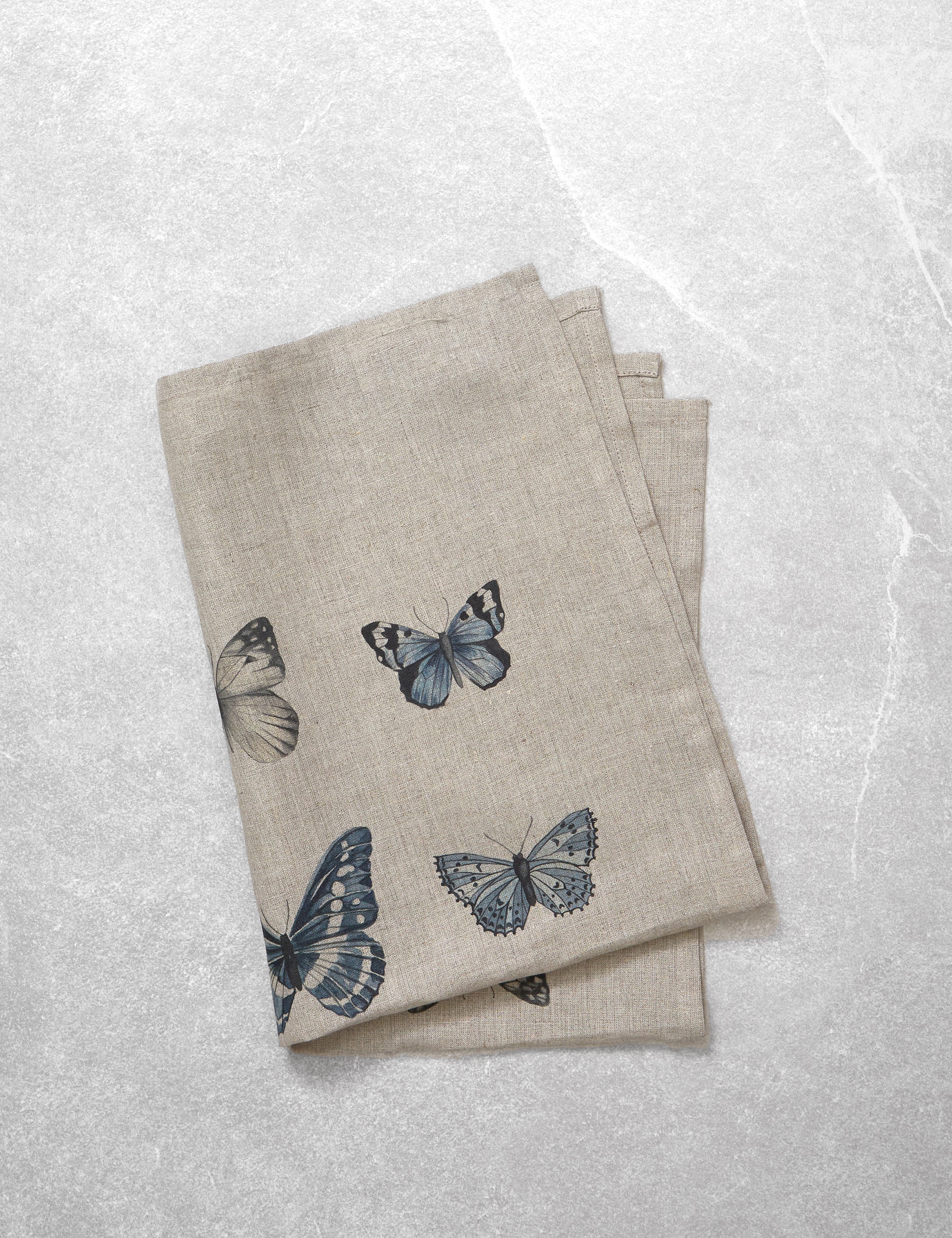 Butterfly Linen Tea Towel | Multi-1