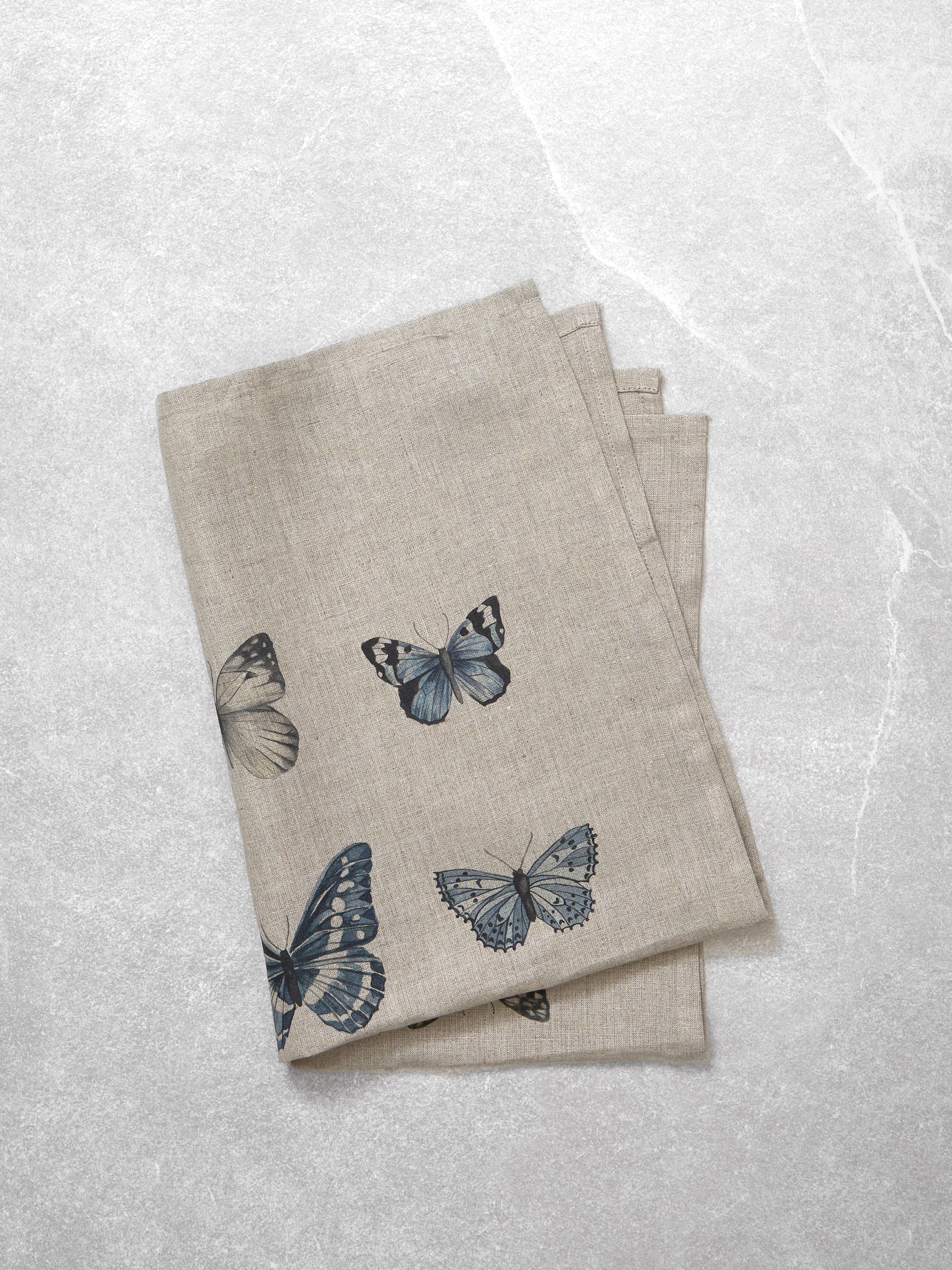 Butterfly Linen Tea Towel | Multi-1