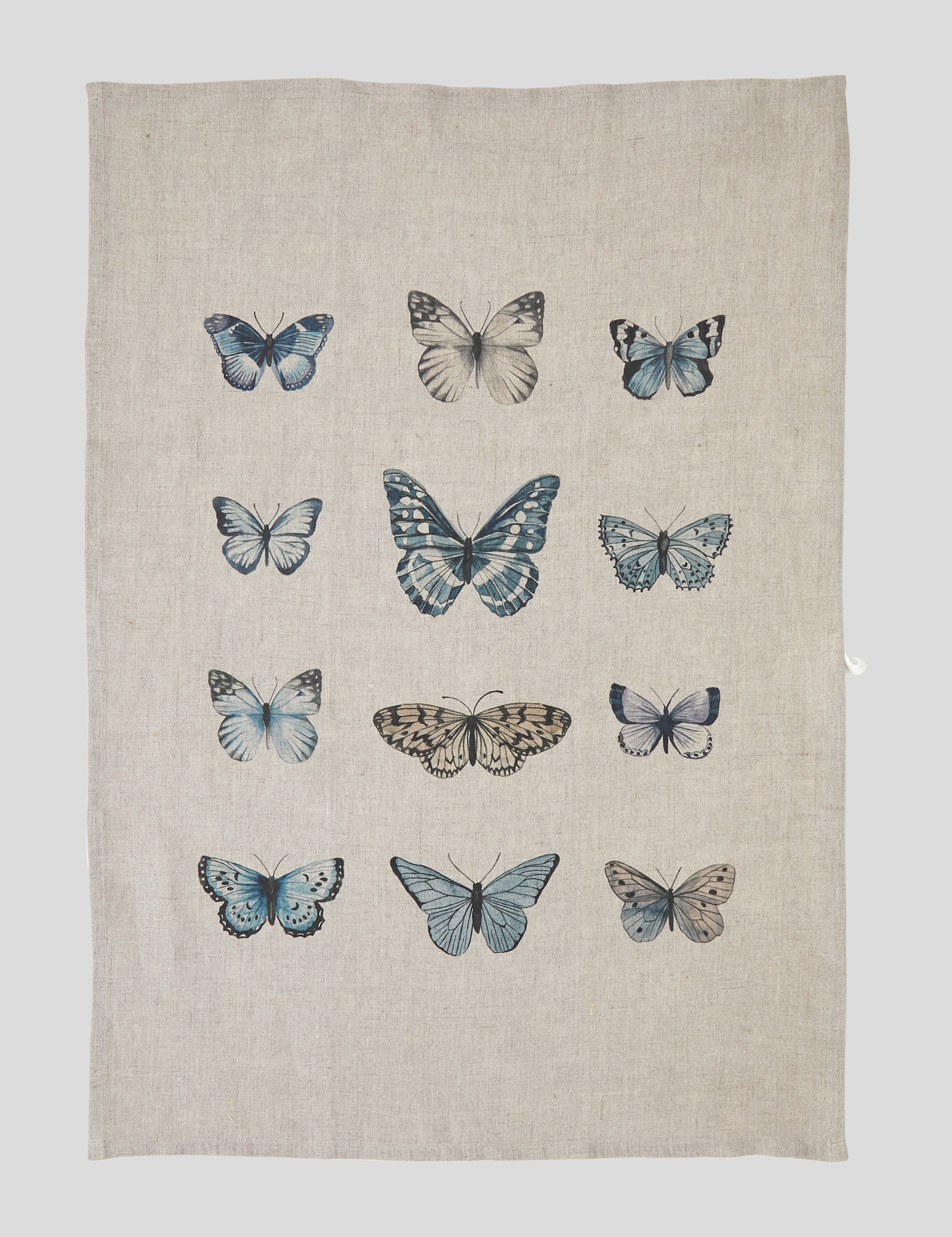 Butterfly Linen Tea Towel | Multi-3