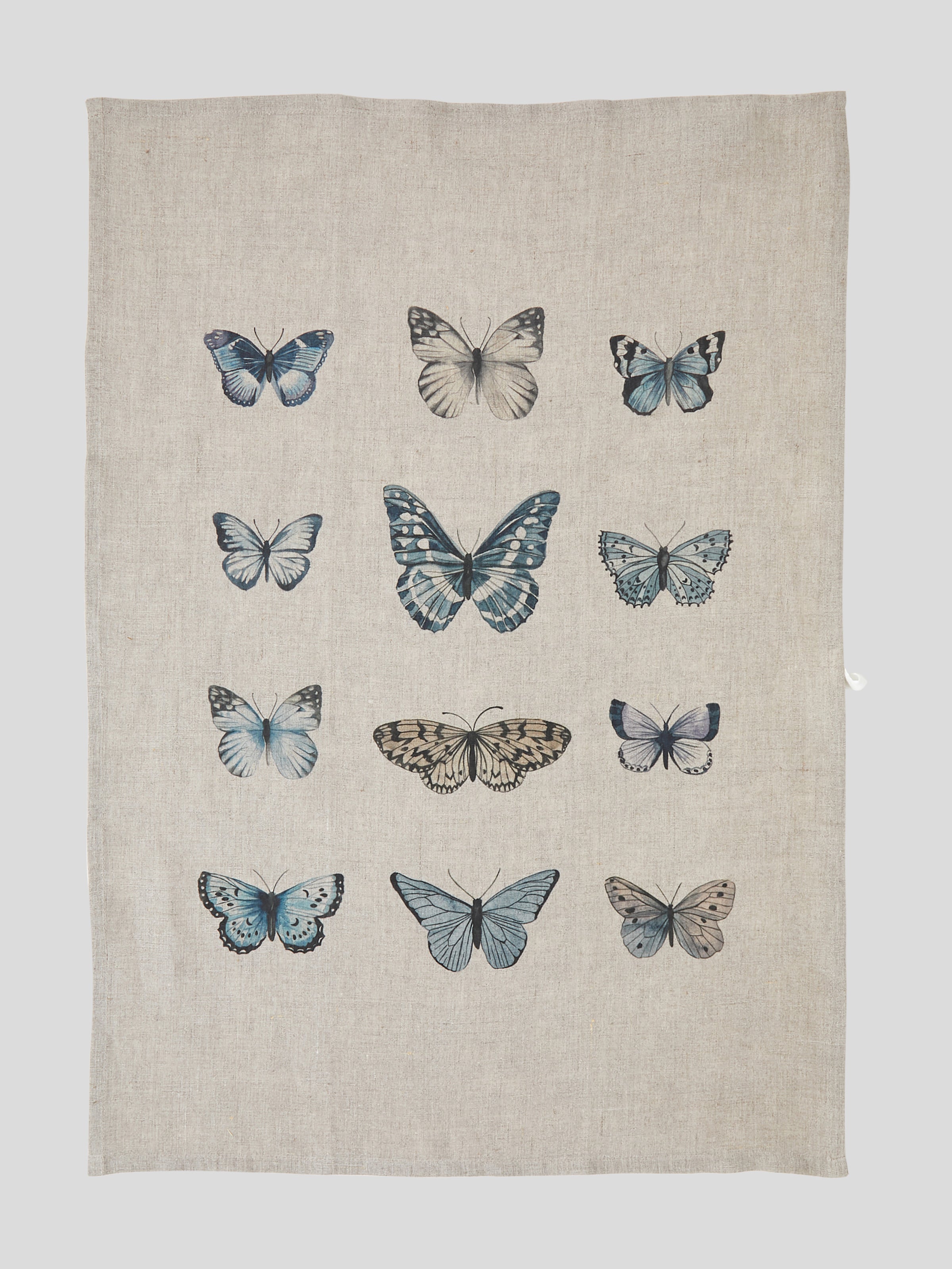 Butterfly Linen Tea Towel | Multi-3