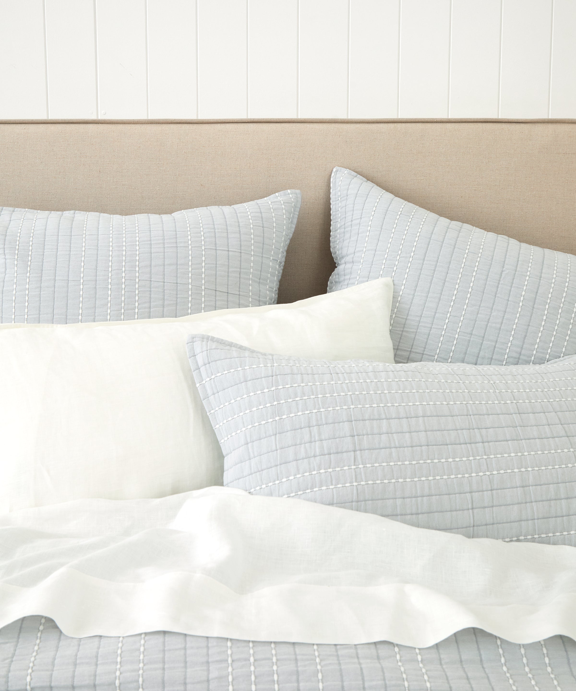 Camden Bed Cover in Duck Egg | Duckegg-2