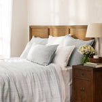 Camden Bed Cover in Duck Egg | Duckegg-5