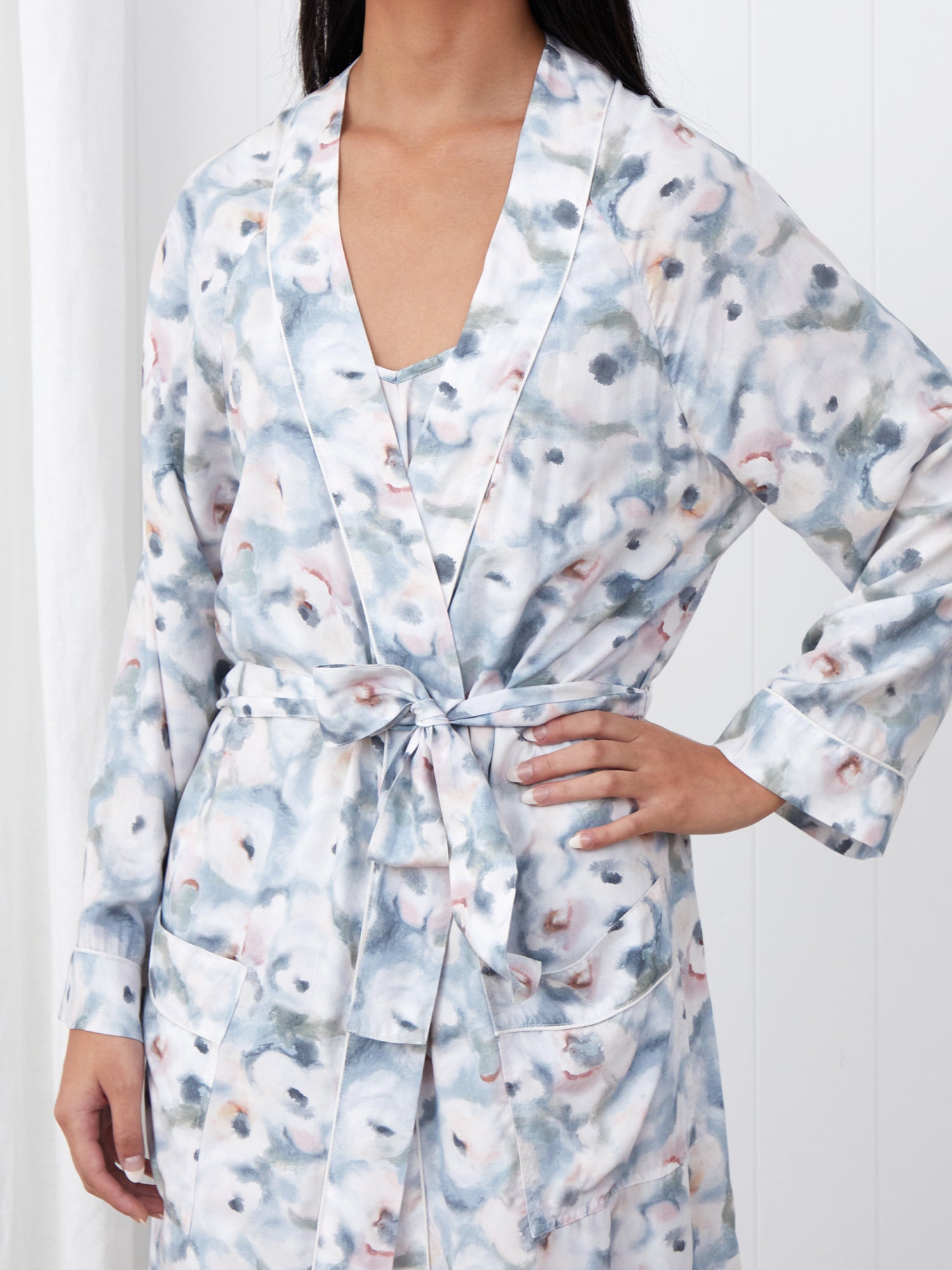 Camille Full Length Robe | Multi-3
