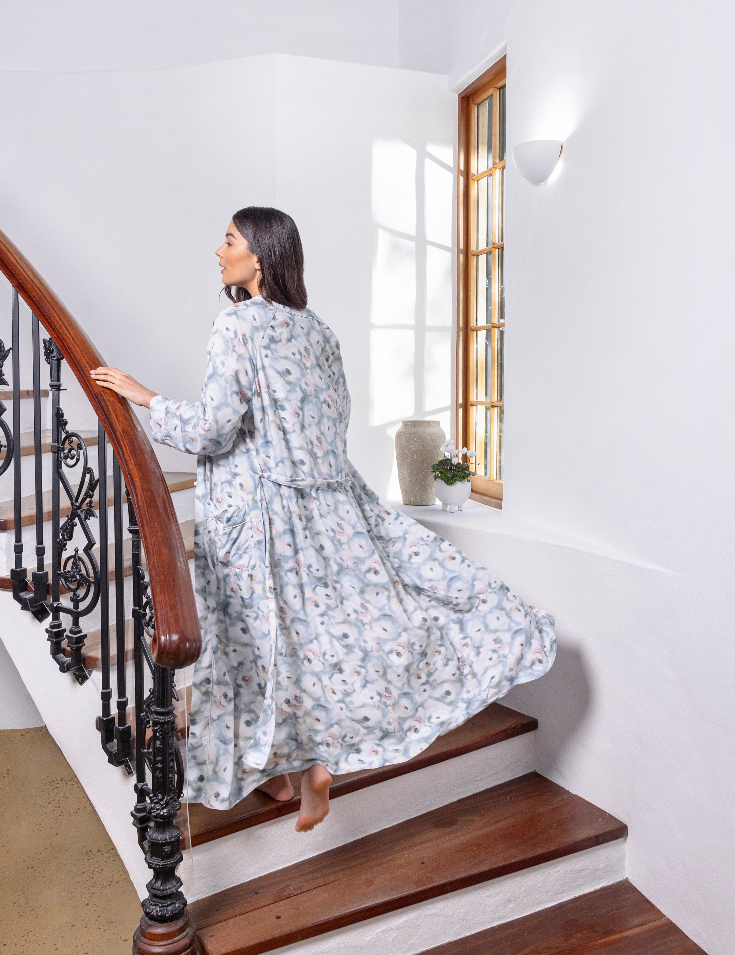 Camille Full Length Robe | Multi-5