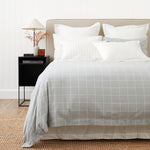 Cardrona Reversible Flannel Duvet Set | Blue White Check-1