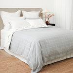 Cardrona Reversible Flannel Duvet Set | Blue White Check-3