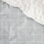 Cardrona Reversible Flannel Duvet Set | Blue White Check-4