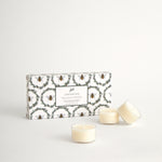 Christmas Pine Tea Light Candle Set of 8 | White-1