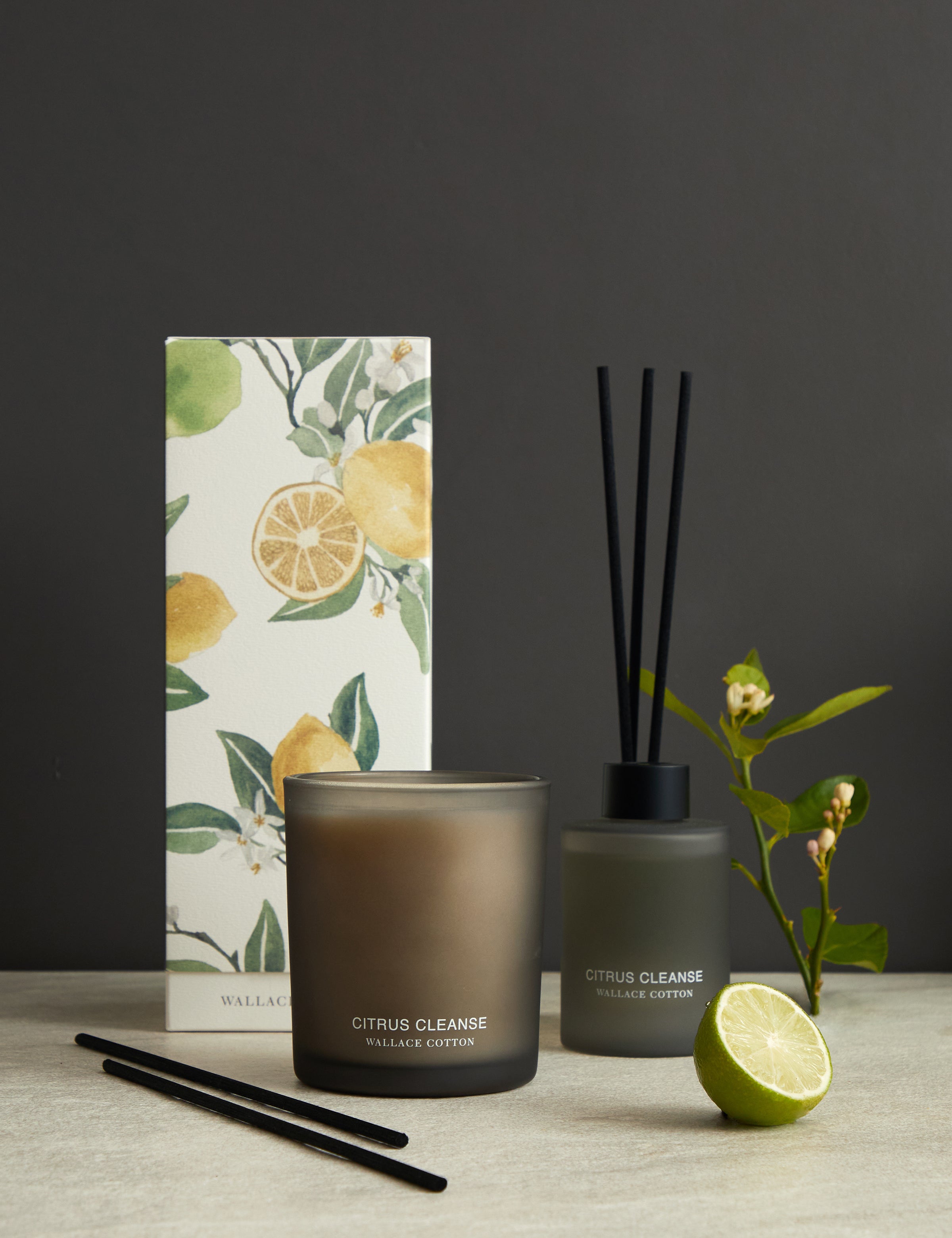 Citrus Cleanse Candle 300g | Black-2