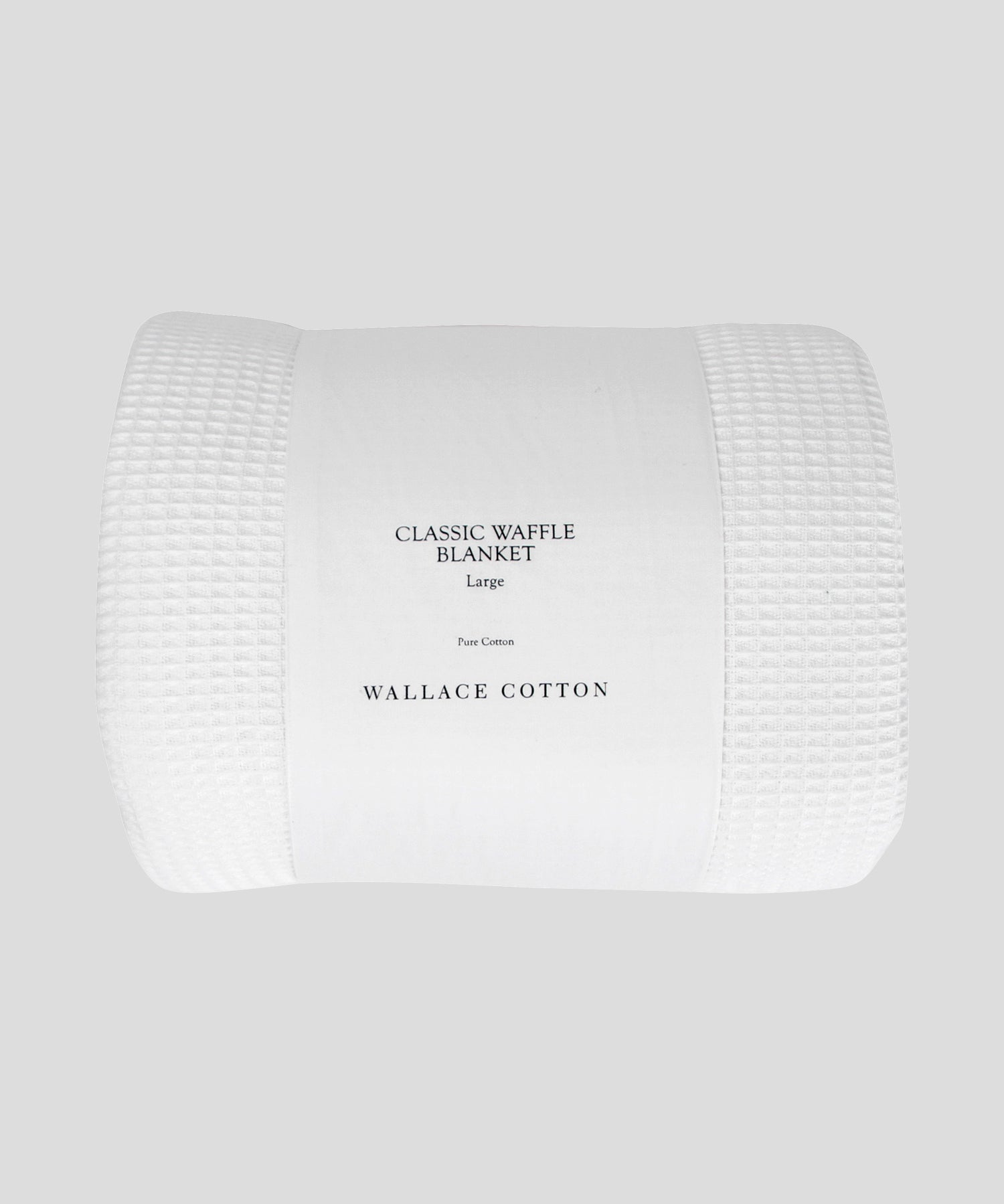 Classic Waffle Blanket | White-3