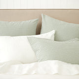 Clover Duvet Cover Set | Green Gingham-2