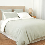 Clover Duvet Cover Set | Green Gingham-3