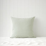 Clover European Pillowcase | Green Gingham-1
