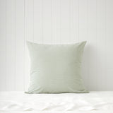 Clover European Pillowcase | Green Gingham-1