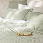 Clover European Pillowcase | Green Gingham-2