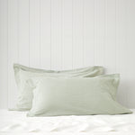 Clover Oxford Pillowcase Set | Green Gingham-1