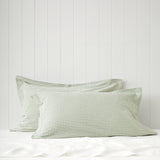 Clover Oxford Pillowcase Set | Green Gingham-1