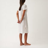 Colette Cap Sleeve Nightie | White-4