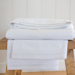 Constance Lace Flat Sheet | White-3