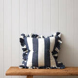 Cooper Square Cushion Cover | Navy Stripe-1