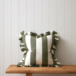 Cooper Square Cushion Cover | Olive Stripe-1