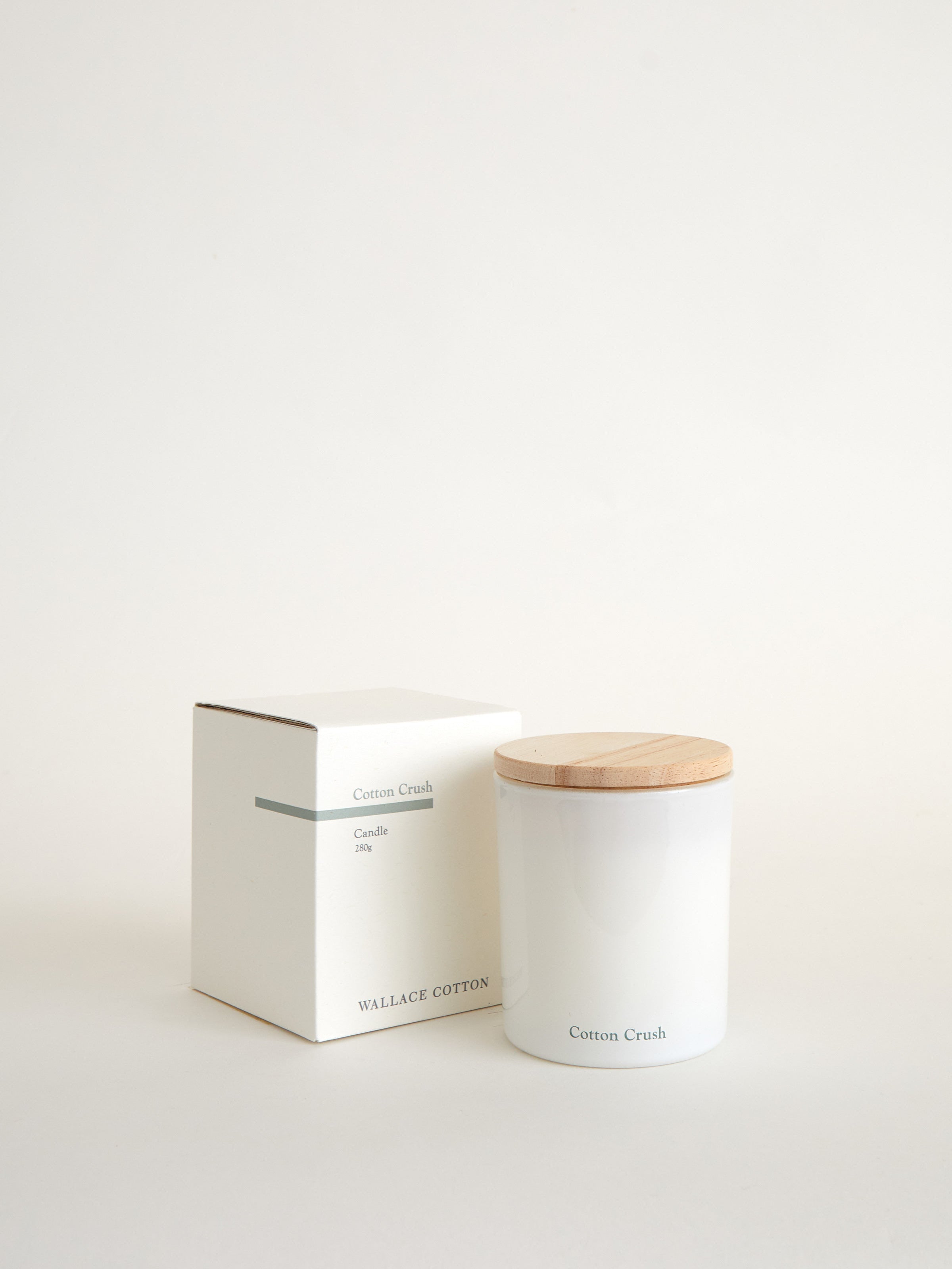 Cotton Crush Candle 280gm | White-1