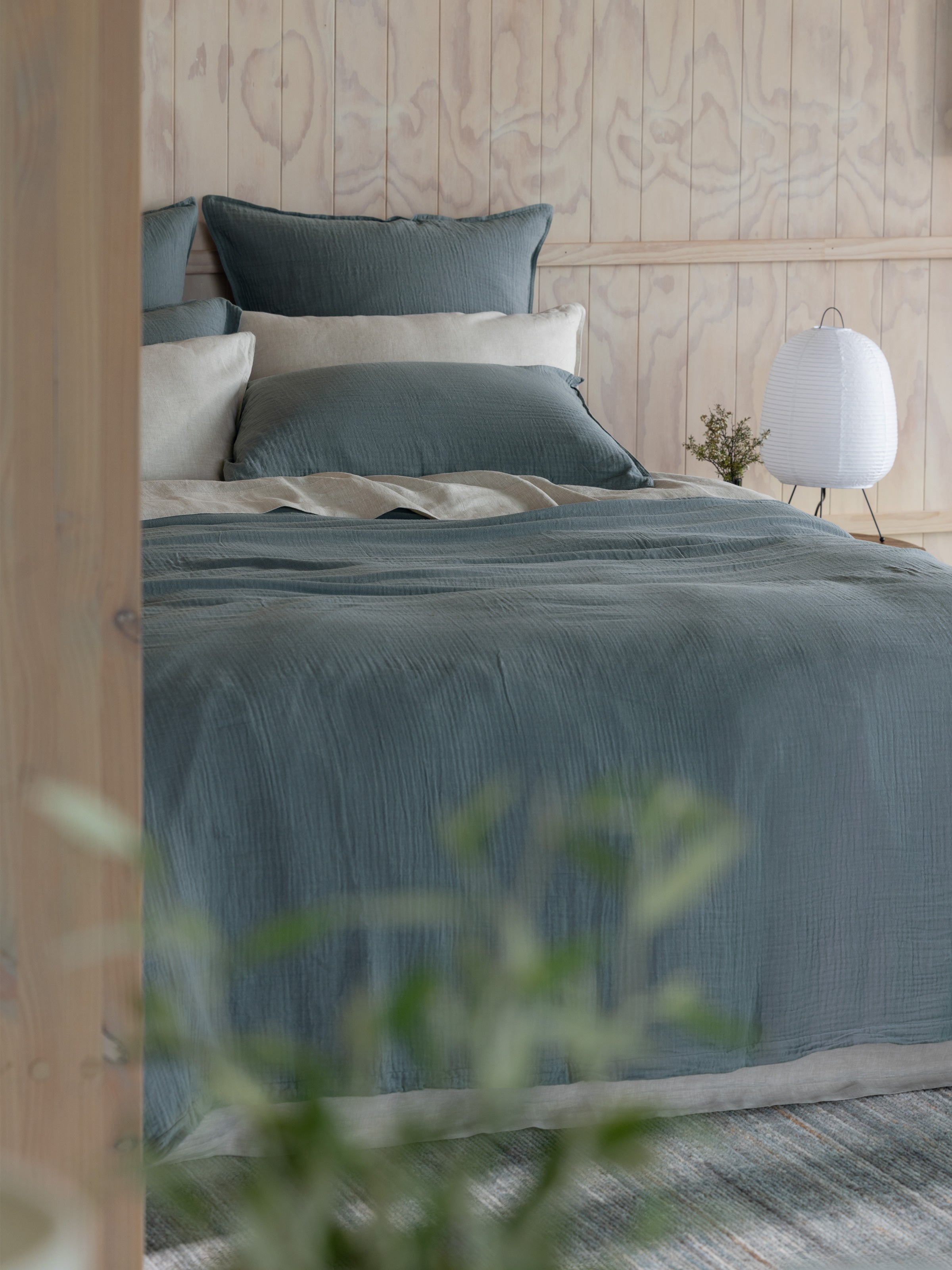 Deepwater Standard Pillowcase Set | Blue-2