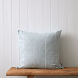 Echo Large Square Cushion Cover | Blue Check-1