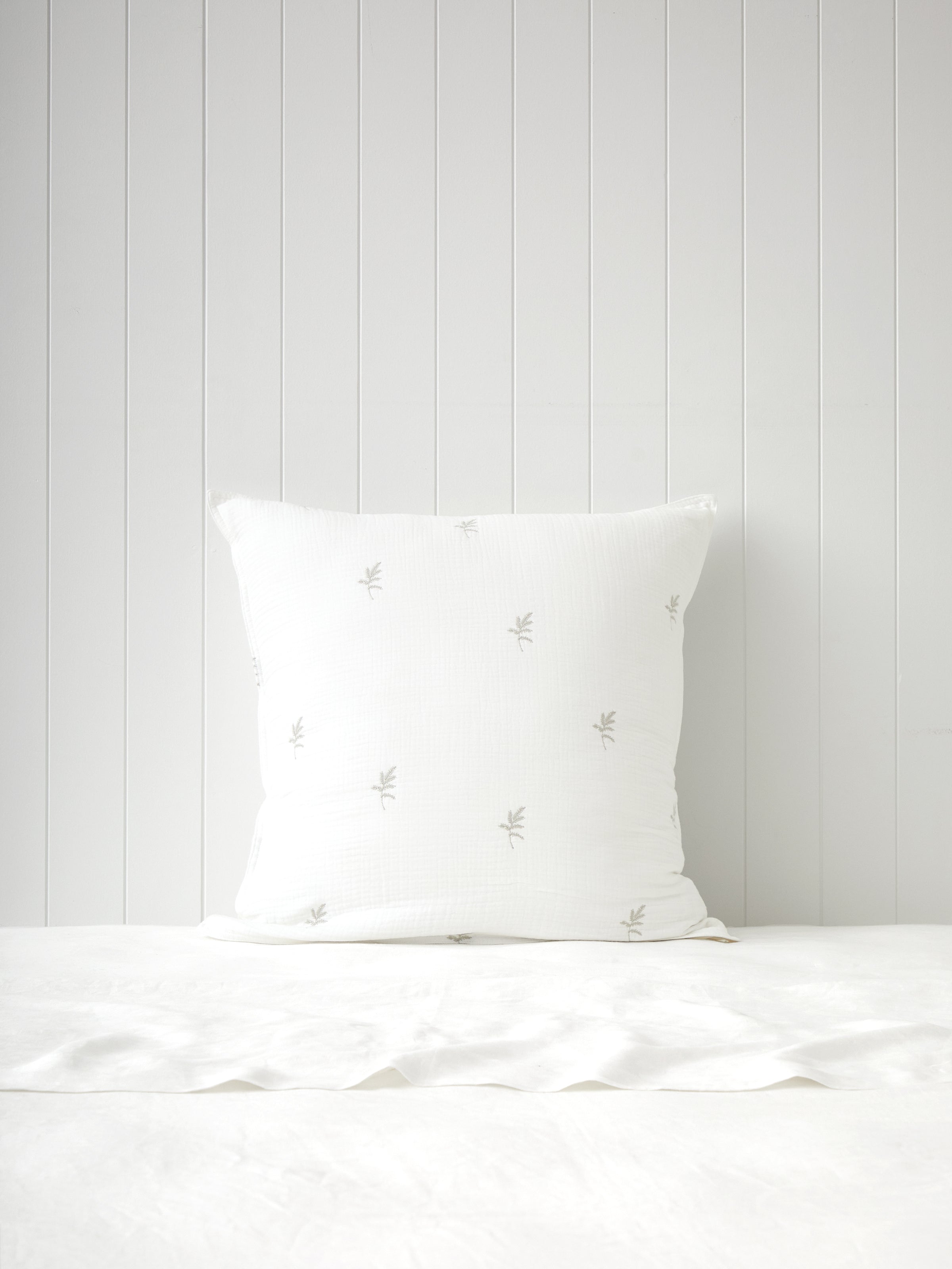 Elise European Pillowcase | White-1