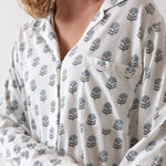 Eloise Organic Cotton Knit PJ Shirt | Floral-2